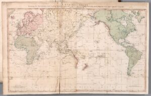 Map of James Cook's voyages (1794)