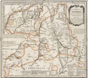Map of the province of Madrid (1773)