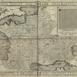 El primer mapa moderno de Francia (1525)