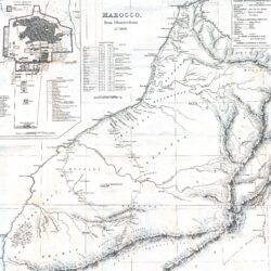 Mapa del Sultanato de Marruecos (1831)