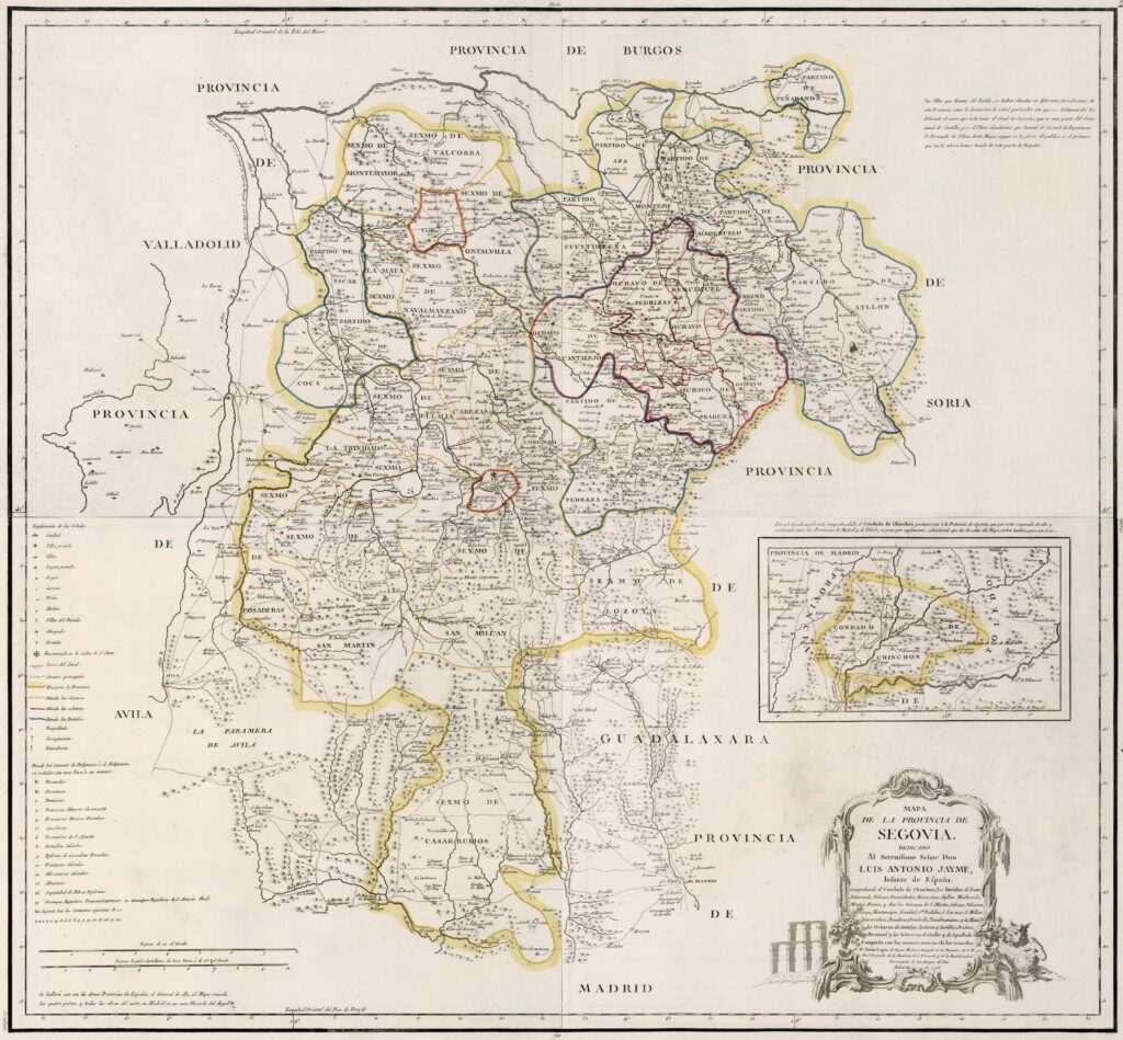 Mapa de la Provincia de Segovia (1773)