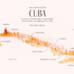 Densidad de población de Cuba (2022)