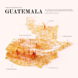 Densidad de población de Guatemala (2022)
