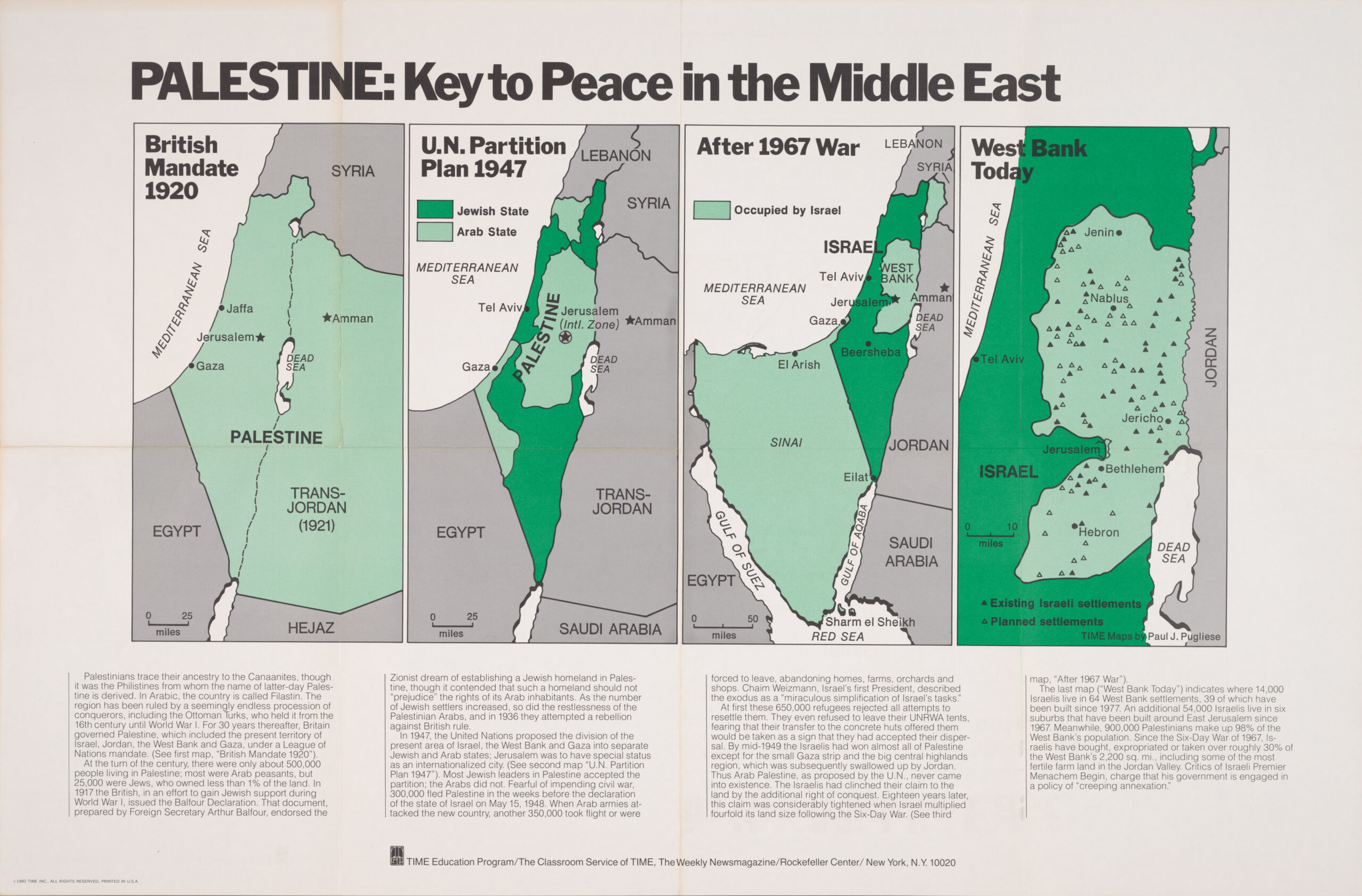Palestina, la llave a la paz en Oriente Medio (1920 – 1980)