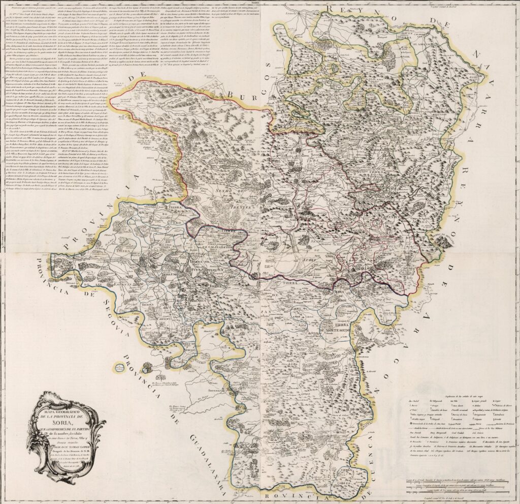 Mapa de la Provincia de Soria (1783)