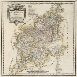 Mapa de la Provincia de Ávila (1769)