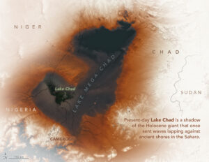 Extent of ancient Lake Mega Chad (2020)