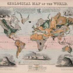 Mapa geológico del mundo (1850)