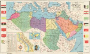 Map of the Arab League (1960)