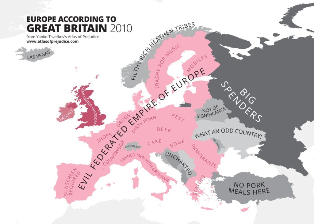Europa según los británicos (2010)