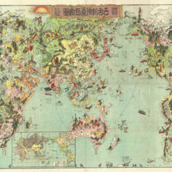 Caricatura del mundo según los japoneses (1924)