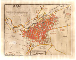 Map of Cali (1882–1884)