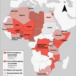 Movimientos yihadistas activos en África (2023)