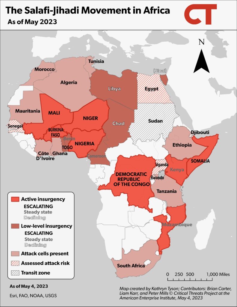Movimientos yihadistas en África (2023)