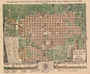 Plano de Guadalajara, capital del Reino de Nueva Galicia (1800)
