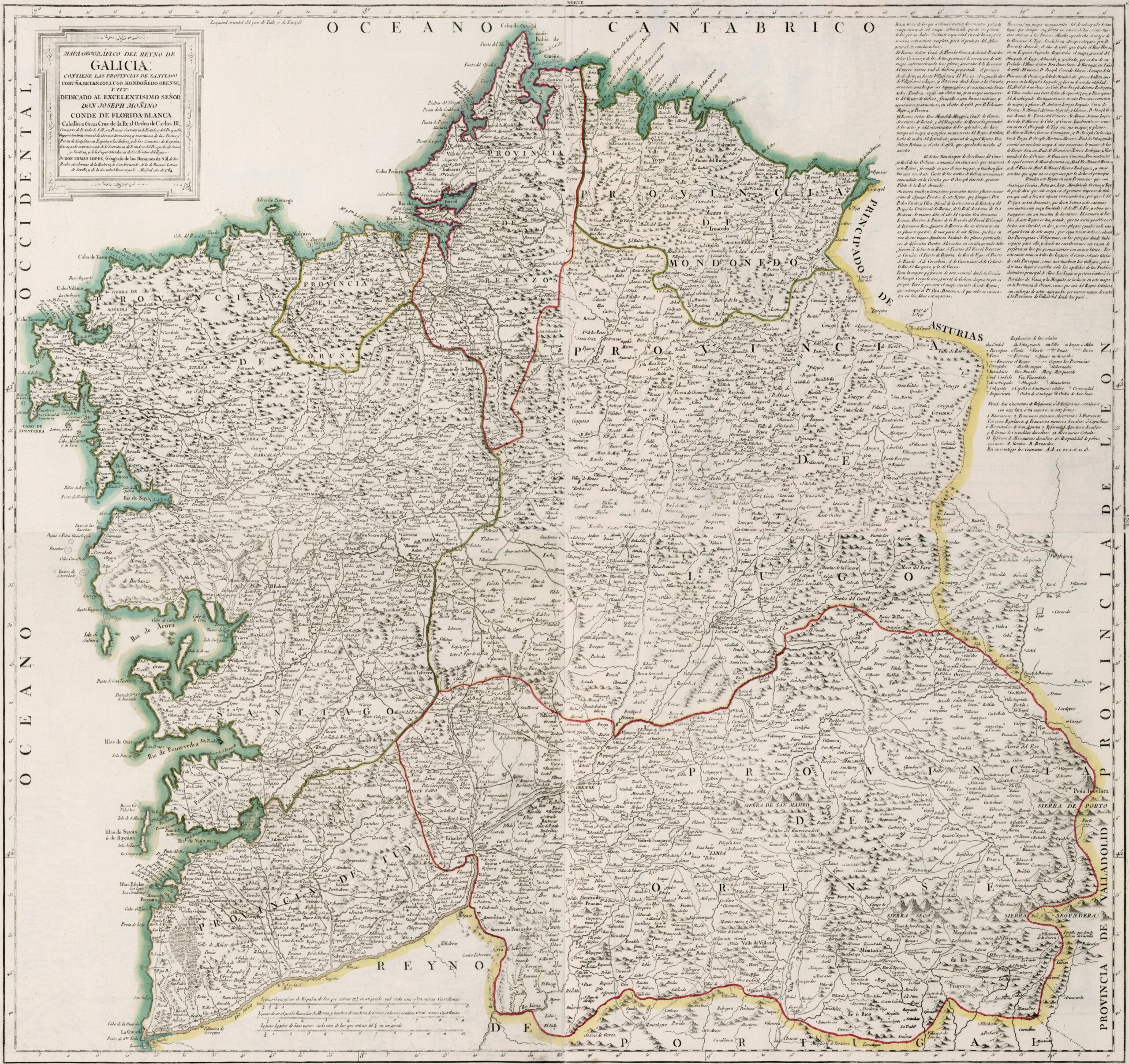 Mapa del Reino de Galicia (1784)