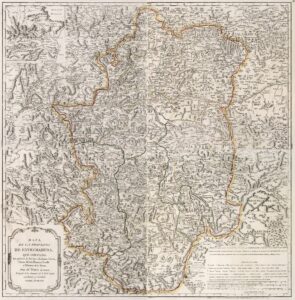 Map of the province of Extremadura (1798)