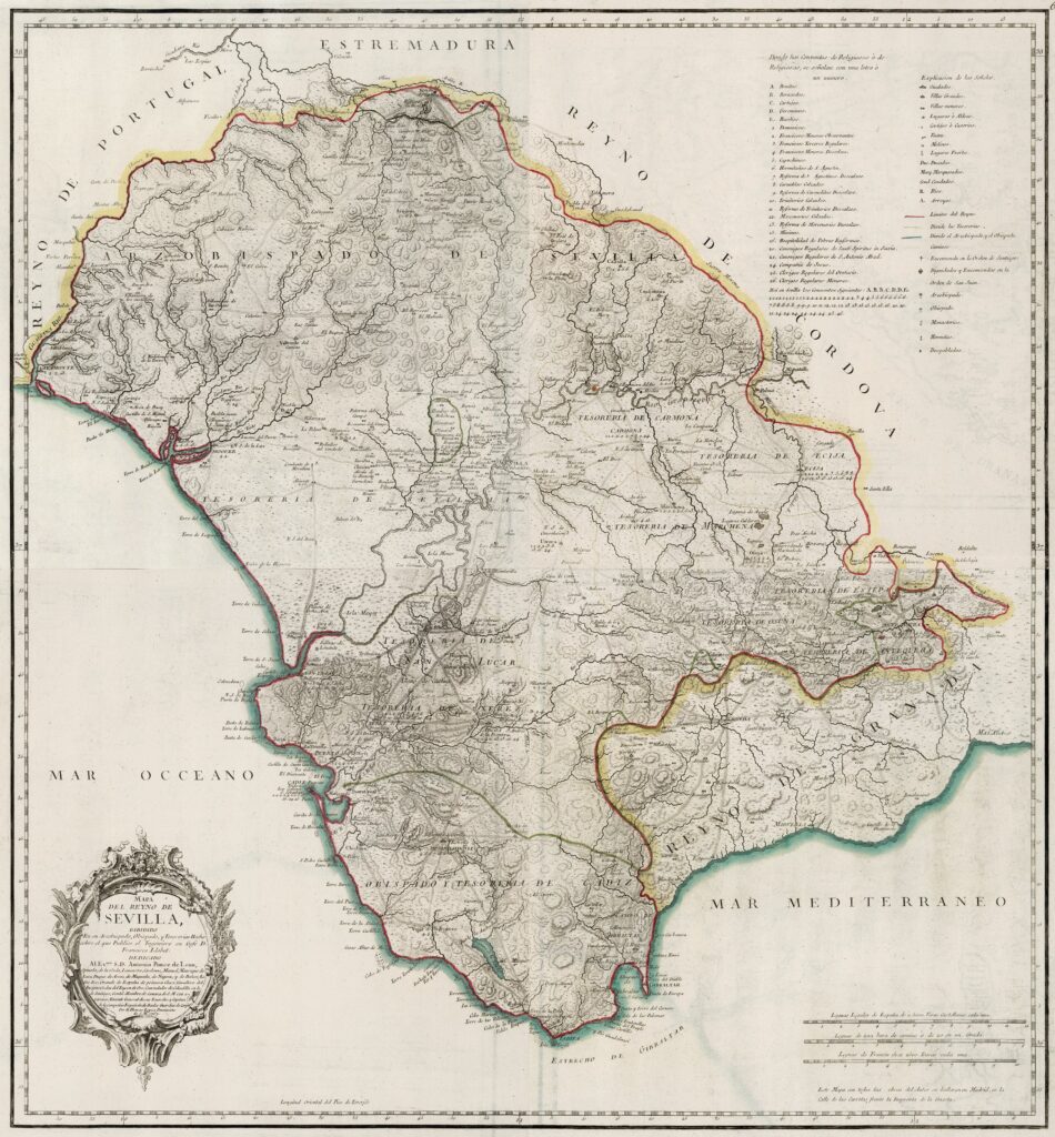 Mapa del Reino de Sevilla (1767)