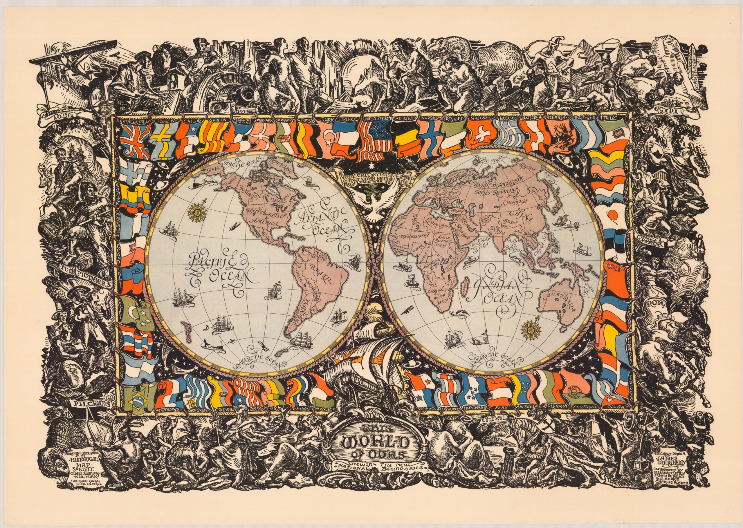 Este mundo nuestro, mostrando las nuevas fronteras nacionales (1929)