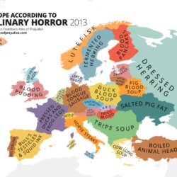 Mapa de los horrores culinarios de Europa (2013)