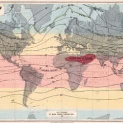 Distribución de los climas del mundo (1862)