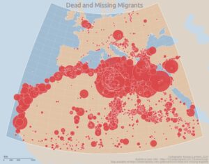 Migrants dead and missing in Europe and North Africa (2014–2023)