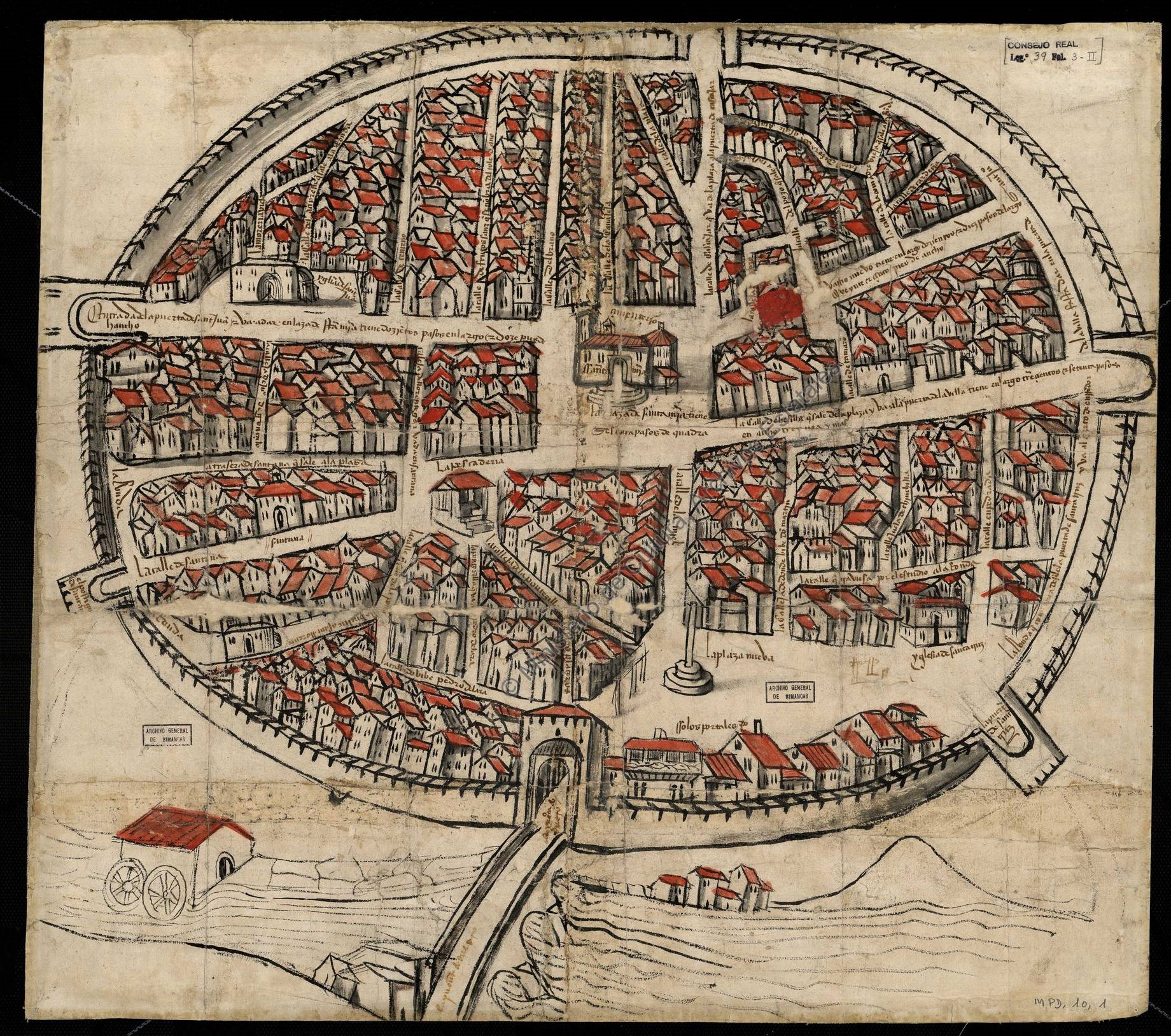 Plano de Aranda de Duero (1503)
