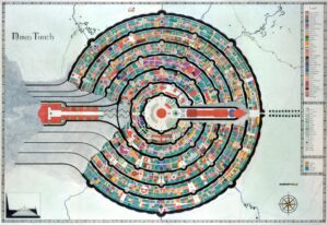 Detailed map of Minas Tirith (1994)
