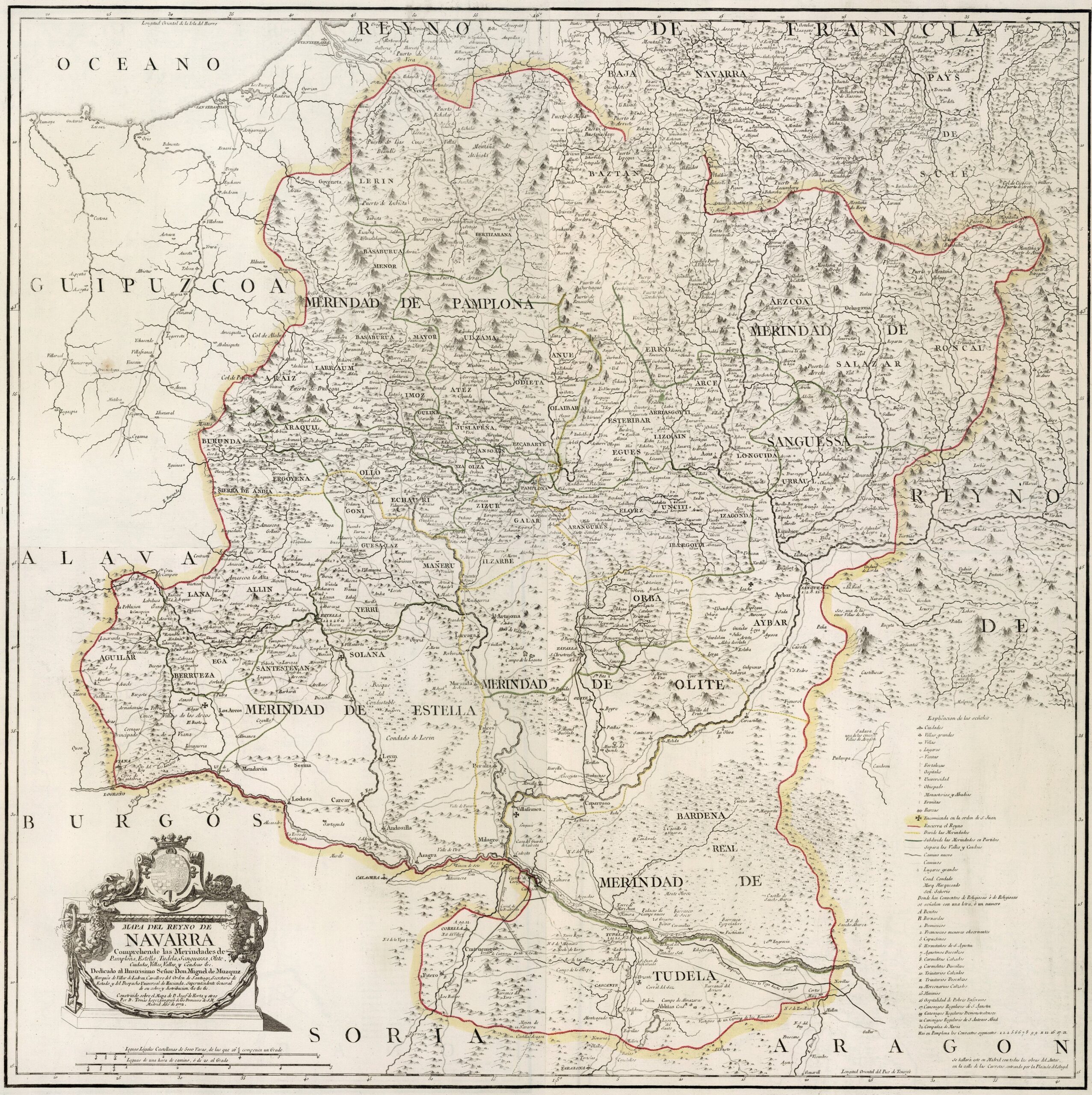 Mapa del Reino de Navarra (1772)