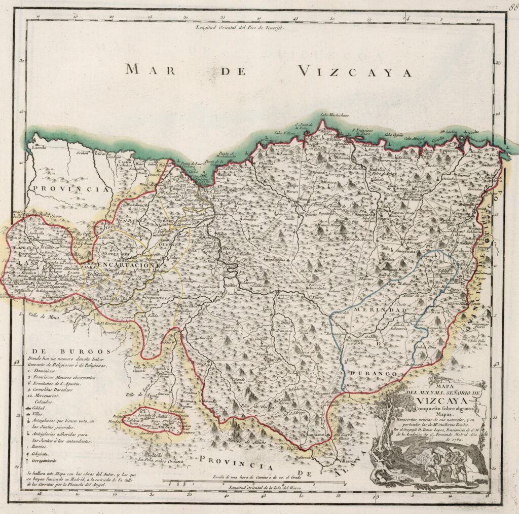 Mapa del Señorío de Vizcaya (1769)