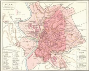 Map of Ancient Rome (1886)