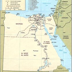 Mapa político de Egipto (1990)
