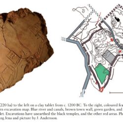 Mapa en arcilla de Nippur, Babilonia (1200 a.C.)
