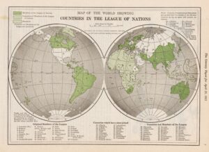 The countries of the League of Nations (1921)