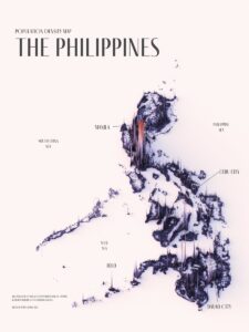 Densidad de población de Filipinas (2023)