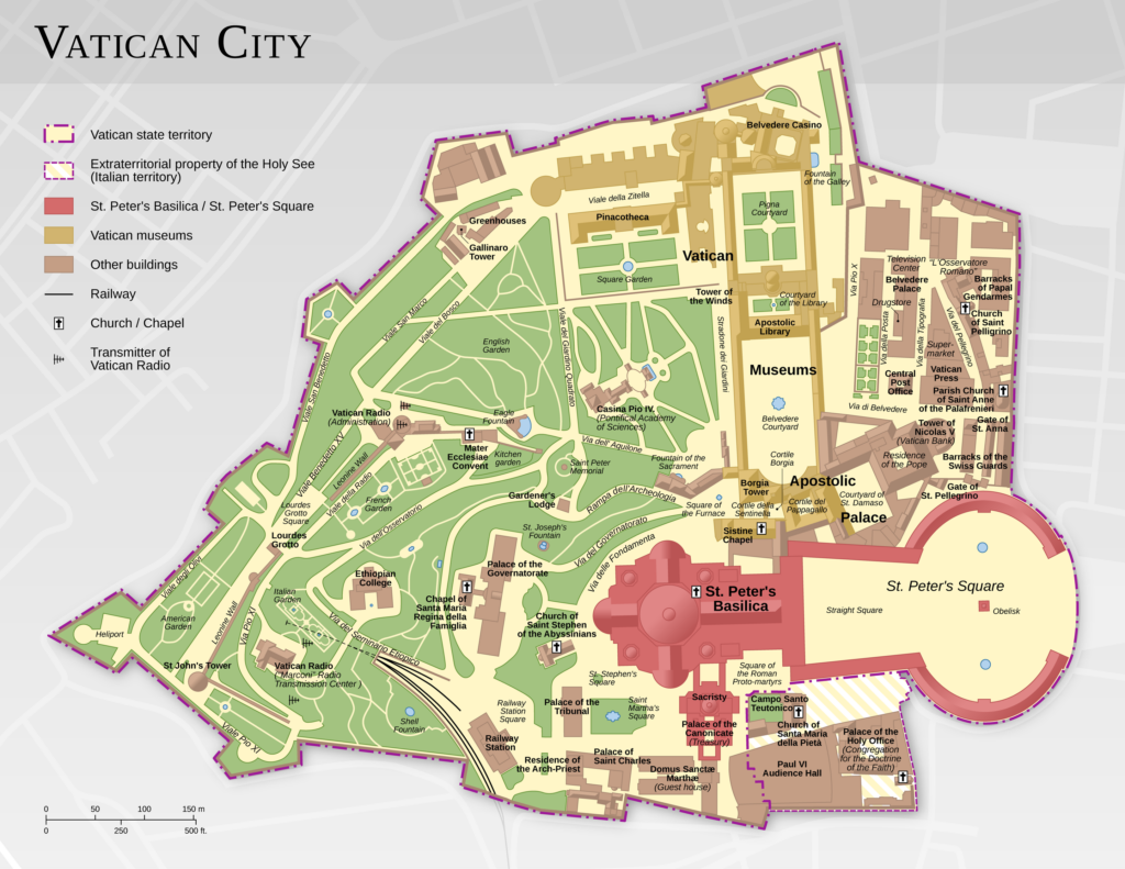 Plano de Ciudad del Vaticano (2013)