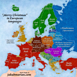 Mapa de la Navidad en Europa (2014)