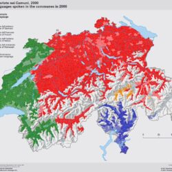 Mapa lingüístico de Suiza (2004)