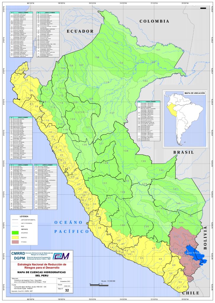 Cuencas hidrográficas del Perú (2003)