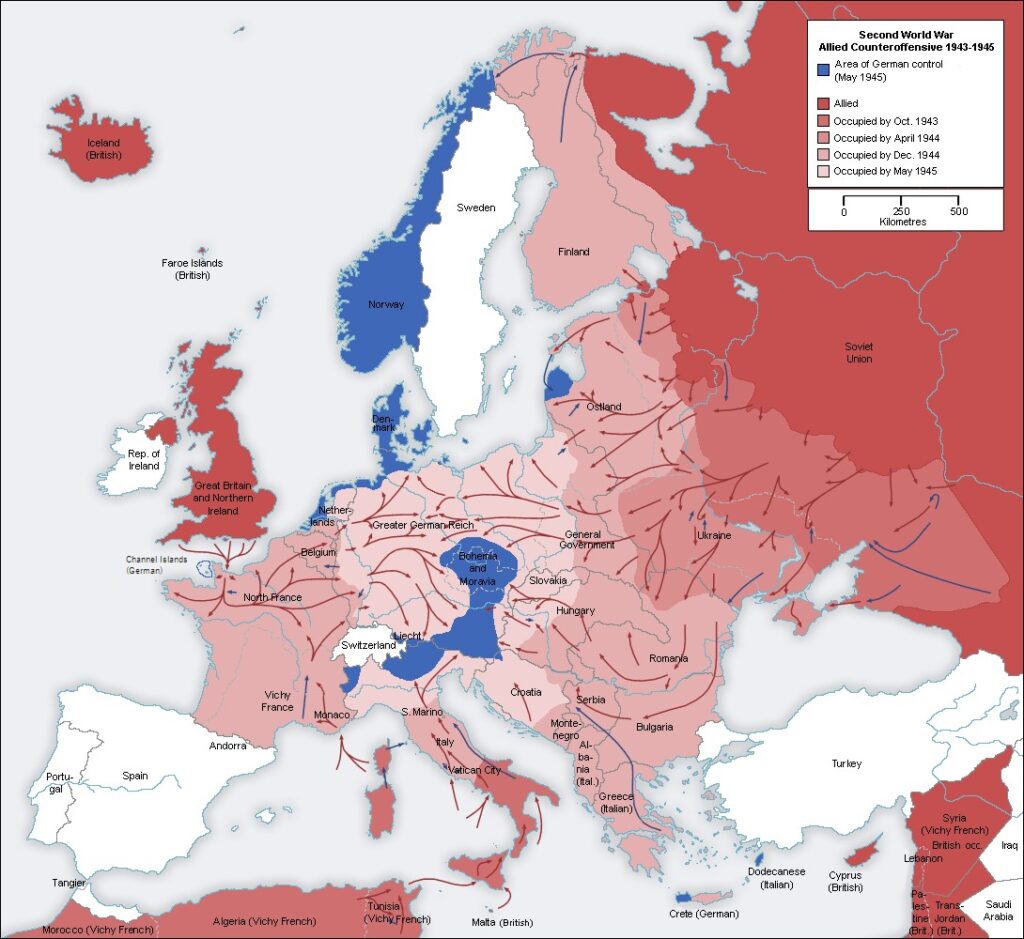La contraofensiva aliada en Europa (1943 - 1945)