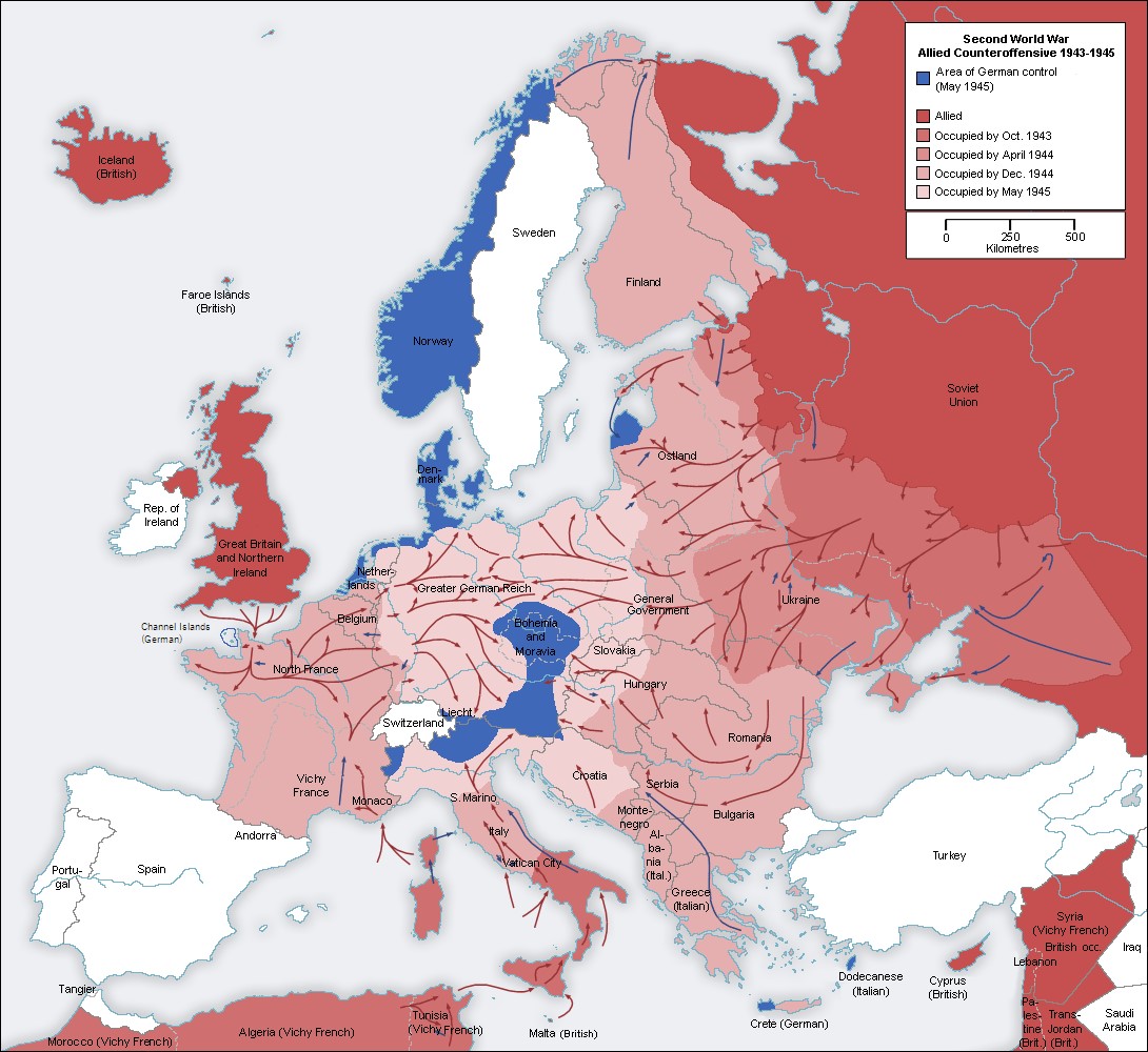 La contraofensiva aliada en Europa (1943 – 1945)