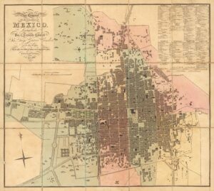 General map of Mexico City (1793)