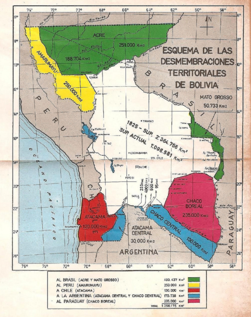 Pérdidas territoriales de Bolivia (1825 - 1938)
