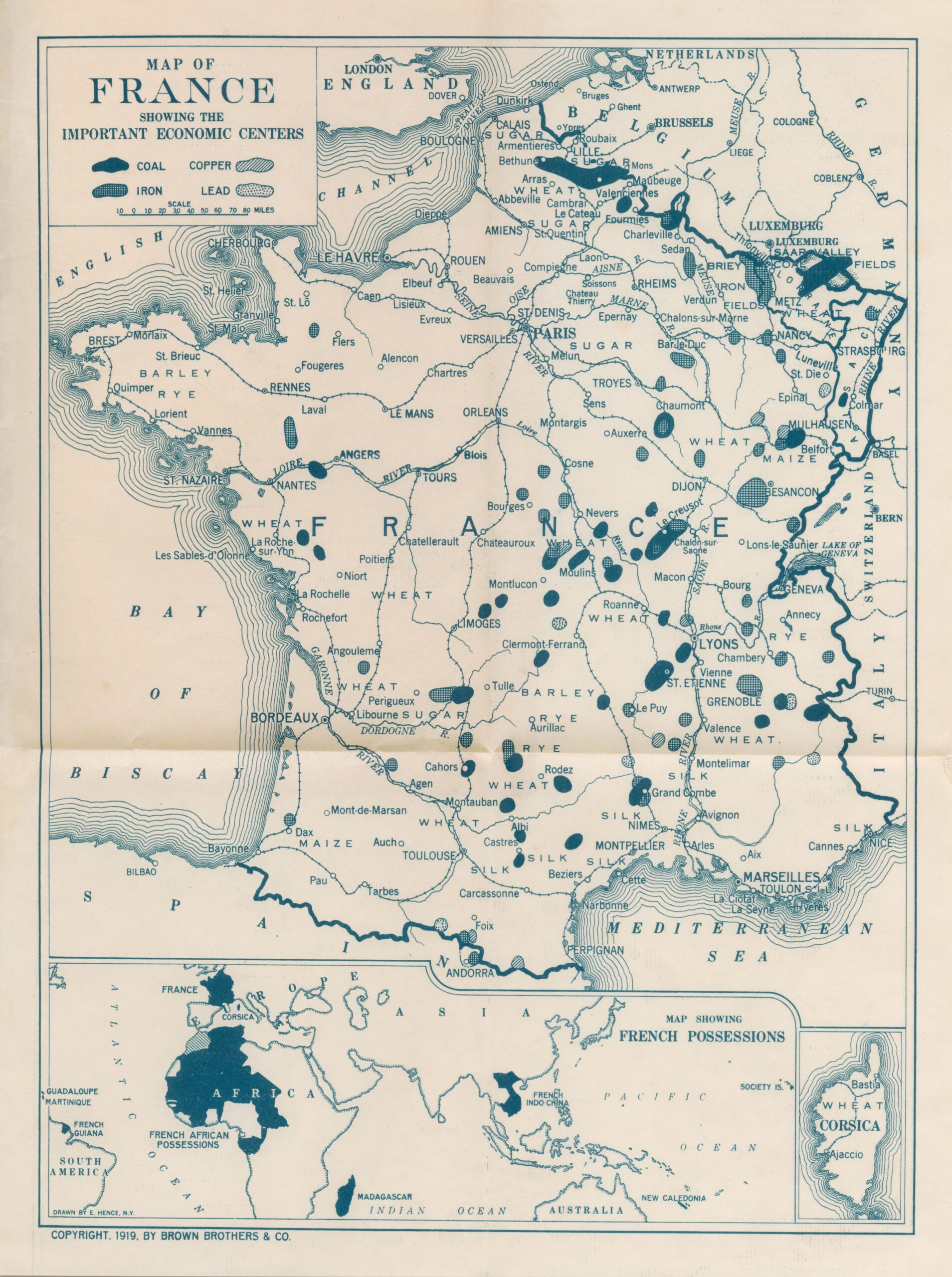 Los grandes centros económicos de Francia (1919)
