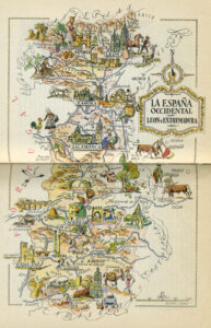 Tourist map of Western Spain (1953)