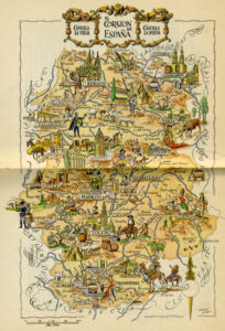 Mapa turístico del Corazón de España (1953)