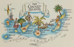 Mapa turístico de Canarias (1953)