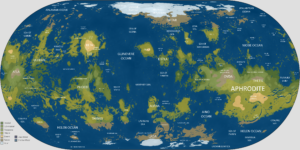 Map of terraformed Venus (2022)