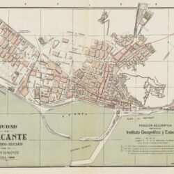 Plano de Alicante, por Alberto Martín (1918)
