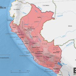 Mapa político de Perú (2021)